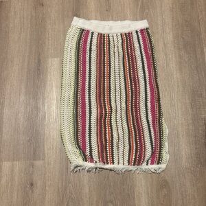 Old Navy Striped Knit Pencil Skirt